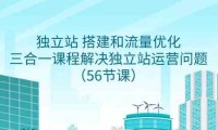 独立站 搭建和流量优化,三合一课程解决独立站运营问题