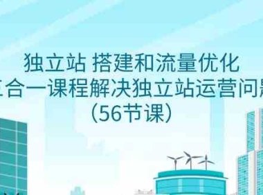 独立站 搭建和流量优化,三合一课程解决独立站运营问题